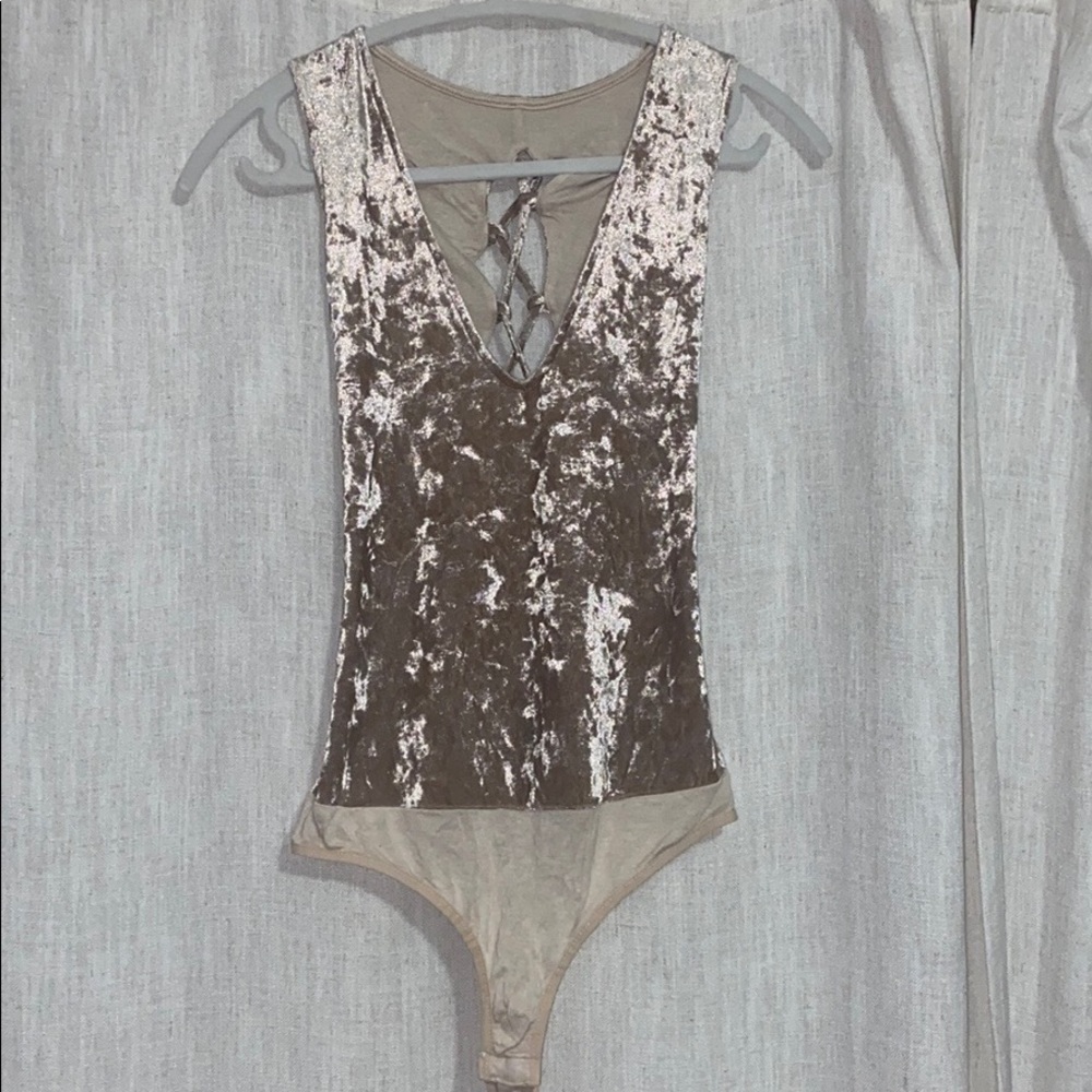 Bebe Velvet bodysuit
